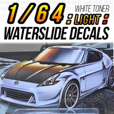 1/64 Scale NISSAN 370Z Head Tail Light WaterSlide Decal for Hot