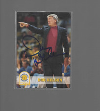 COACH DON NELSON GOLDEN STATE WARRIORS AUTOGRAPHED BASKETBALL CARD