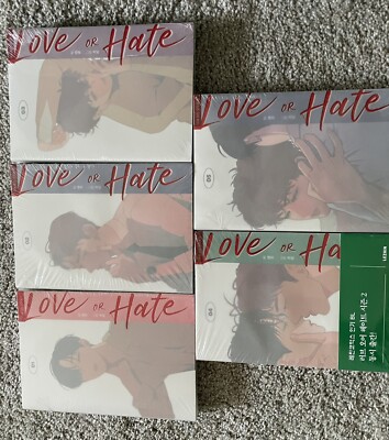 Love Or Hate Vol 1-5 Set New Manwha Webtoon Manga Book Lezhin Comics Trending US