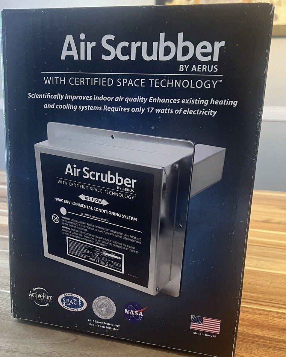 Aerus Air Scrubber Duct Mounted System OZONE FREE Air Ionizer Purifier