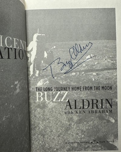 BUZZ ALDRIN APOLLO 11 2nd MAN MOON AUTOGRAPHED SIGNED H/C BOOK D/J SCCS VERIFIED - Picture 2 of 3