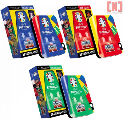 Topps Match Attax Euro 2024 Full Set Mit 3 Booster Dosen Neu