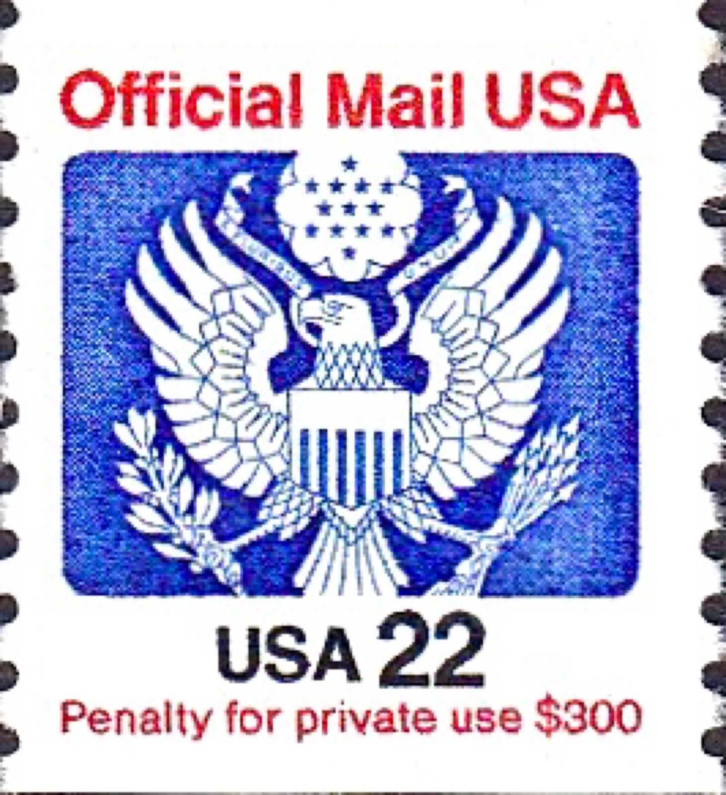 US #O136 MNH 1993 22c Stylized Eagle Shield Arrow Stars Official Mail Coil