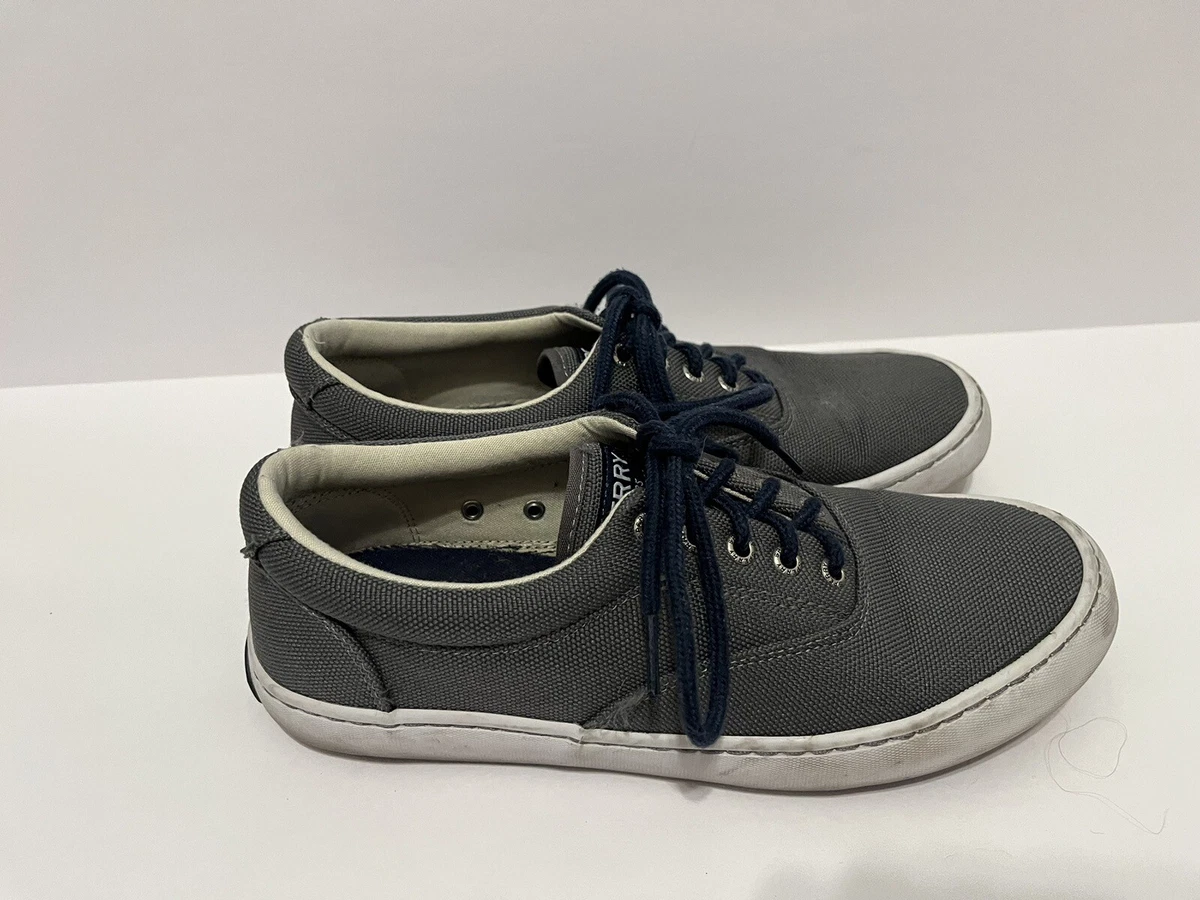 Sperry Shoes Top Slider Mens Grey Sneakers Tennis Shoes size 8.5
