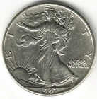 USA - 1943P - Silver Walking Liberty ½ Dollar - #05