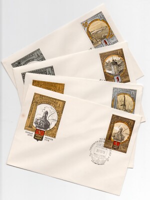 1978 - Russland (U.R.S.S.) - Olympiastädte, 4 Umschläge FDC