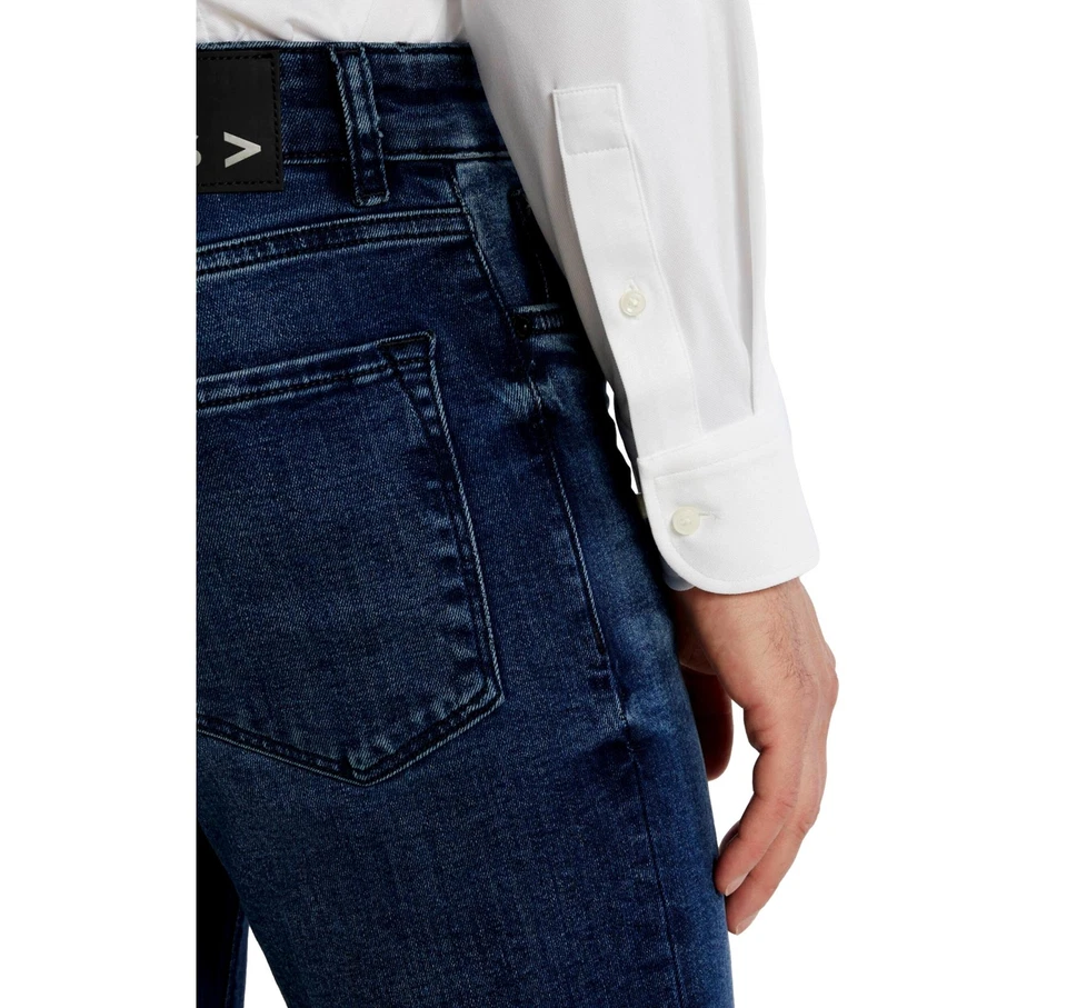 BOSS Camicia Uomo Tessuto Elasticizzato Slim Fit 50503533 Colore Bianco - Immagine 3 di 4