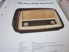 Radio Archiv Schaltplan 2009  VEB Stern Radio Sonneberg Meiningen 6106 GWU 1956