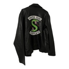 Southside Serpents Black Motto Jacket Archie Comics Womens Large (box Ss)