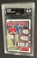 2021 Score Next Level Stats #NL1 Tom Brady GMA 8.5 NM-MT+ Graded SP Insert