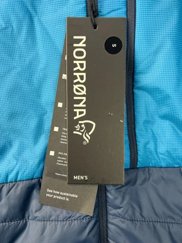 Norrona Mens Jacket Falketind Thermo60 Hooded Hawaiian Surf/Indigo Outdoor Small image 15