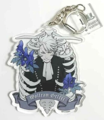 【Neu】Black Butler Rich Schwarz Acryl Schlüsselanhänger Armband Wolfram Gelzer...