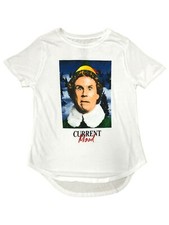 Elf Movie Womens Juniors White Buddy Christmas Holiday T-Shirt Tee Shirt