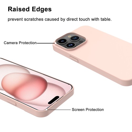 Für iPhone 16 Pro Max 15 14 13 12 11 Silikon Hülle Handyhülle + Displayschutz - Bild 34 von 59