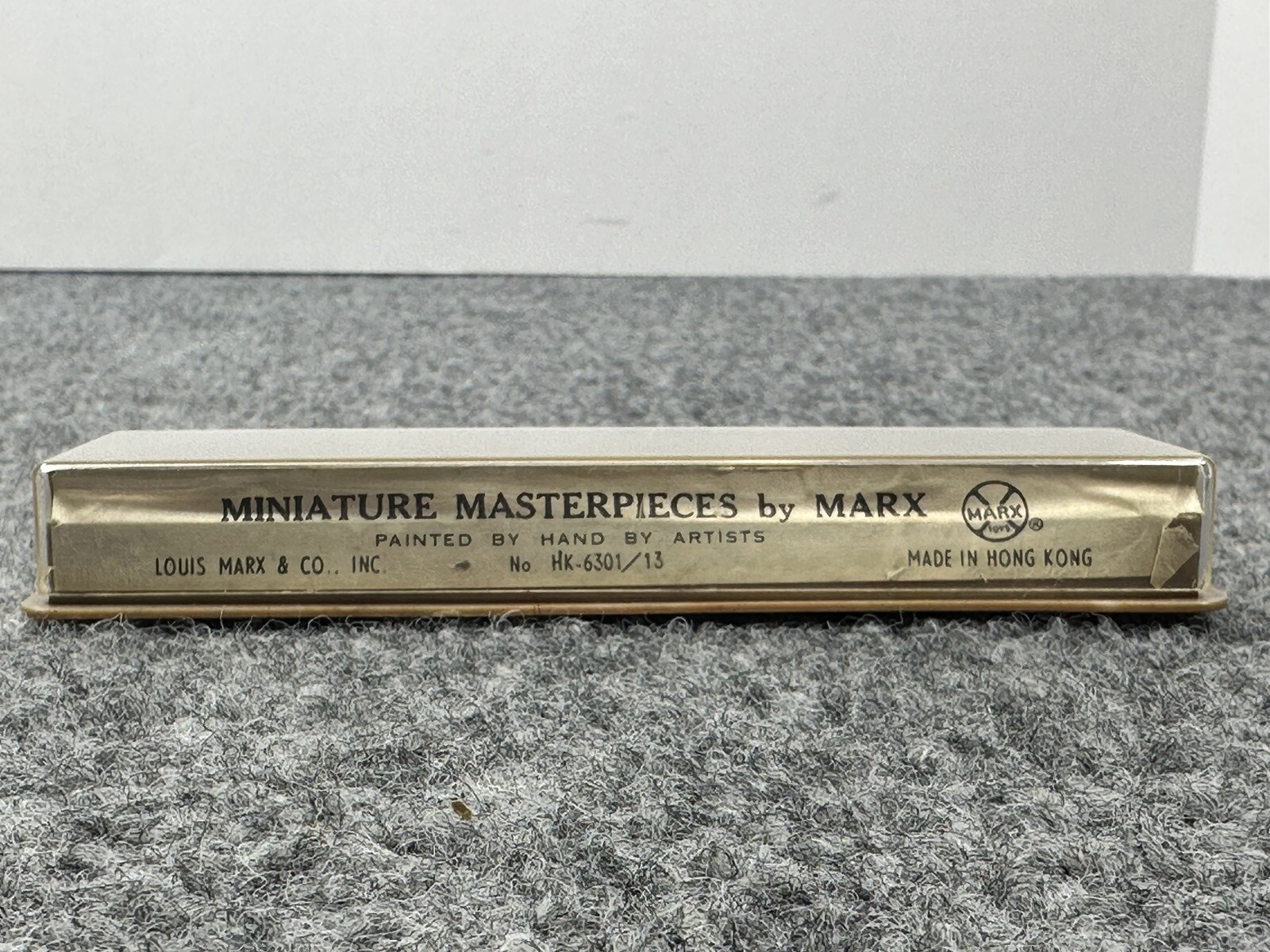 VTG Marx Miniature Masterpieces Western Scene Indians Hand Painted HK