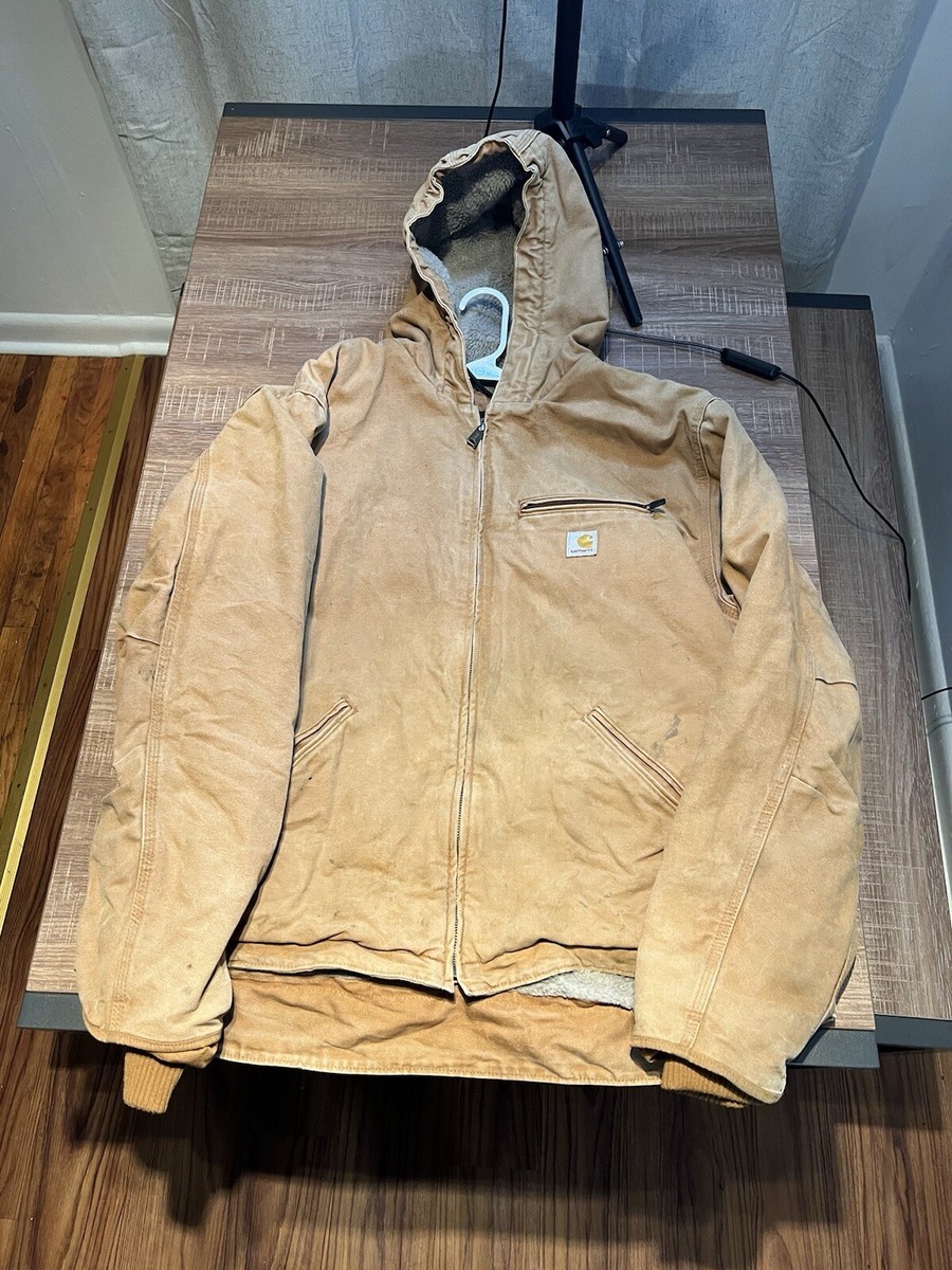 Carhartt J230 BRN Jacket Men's XL Tall Canvas Quilt Lined Carhartt J230 BRN Jacket Men's XL Tall Canvas Quilt Lined