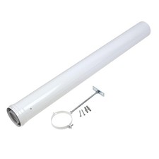 Baxi Flue Extension 100x1000mm White Domestic Boiler Accessories Indoor