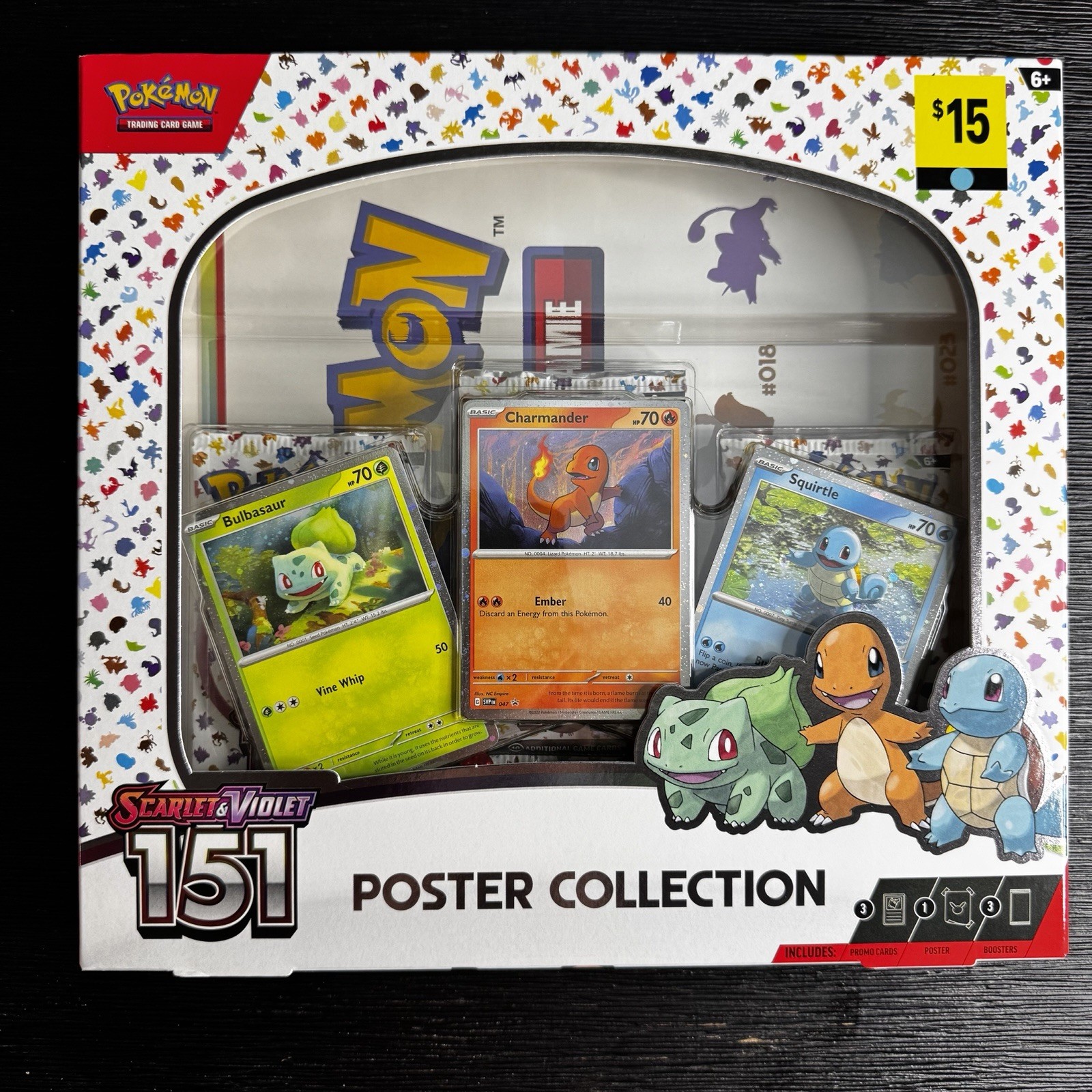 Pokémon TCG Scarlet & Violet 151 Poster Collection Box 2023 Bulbasaur Promo
