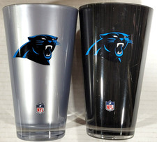 NFL Carolina Panthers - 20oz Shatter-proof Acrylic Tumbler, NEW Set of 2