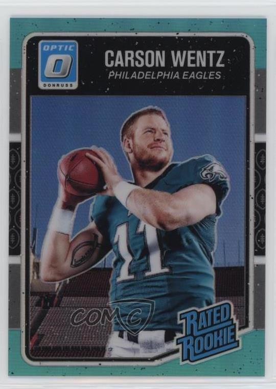 2016 Donruss Optic Rated Rookie Aqua 260/299 Carson Wentz #156 1h0p