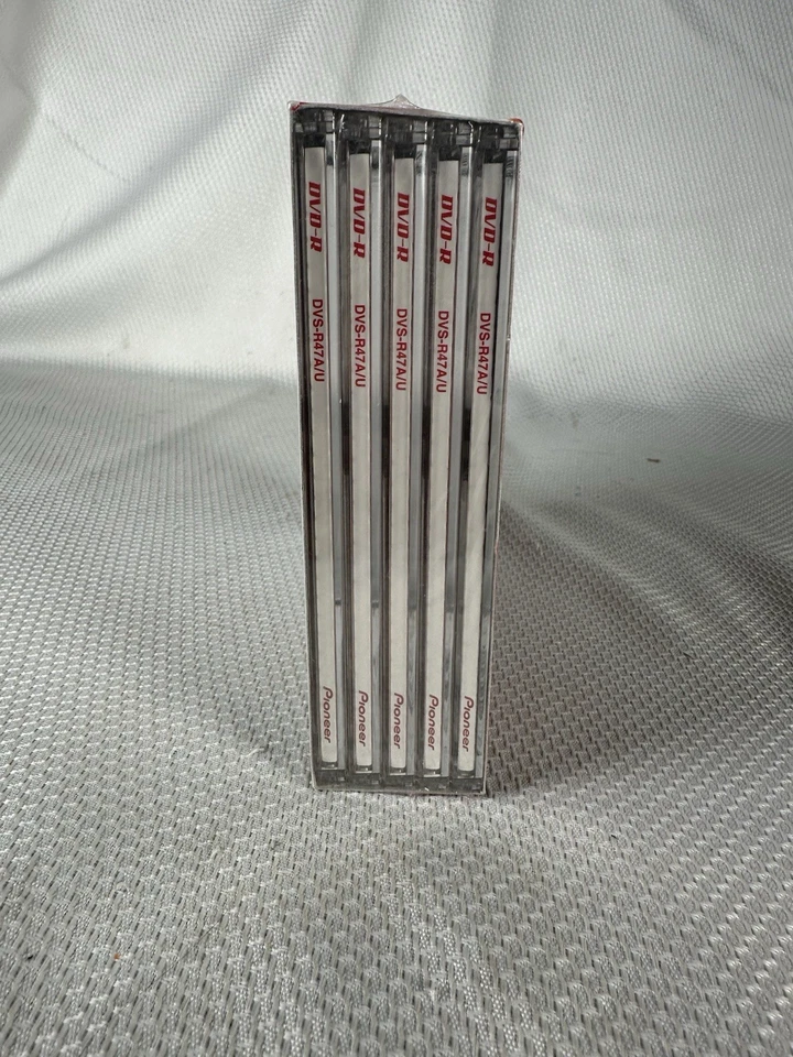 Pioneer DVD-R 120 min 4.7 GB disco gravável pacote com 5 DVS-R47AS5/U NOVO - Imagem 2 de 4