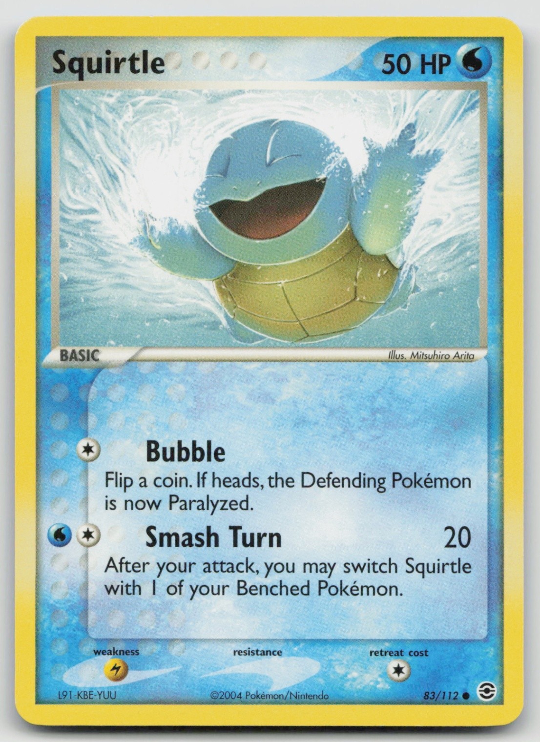 Squirtle - 083/112 Common FireRed & LeafGreen 83/112 NM