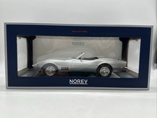 NOREV  1/18 Chevrolet Corvette C3 Convertible 1969 Silver Diecast Model Car