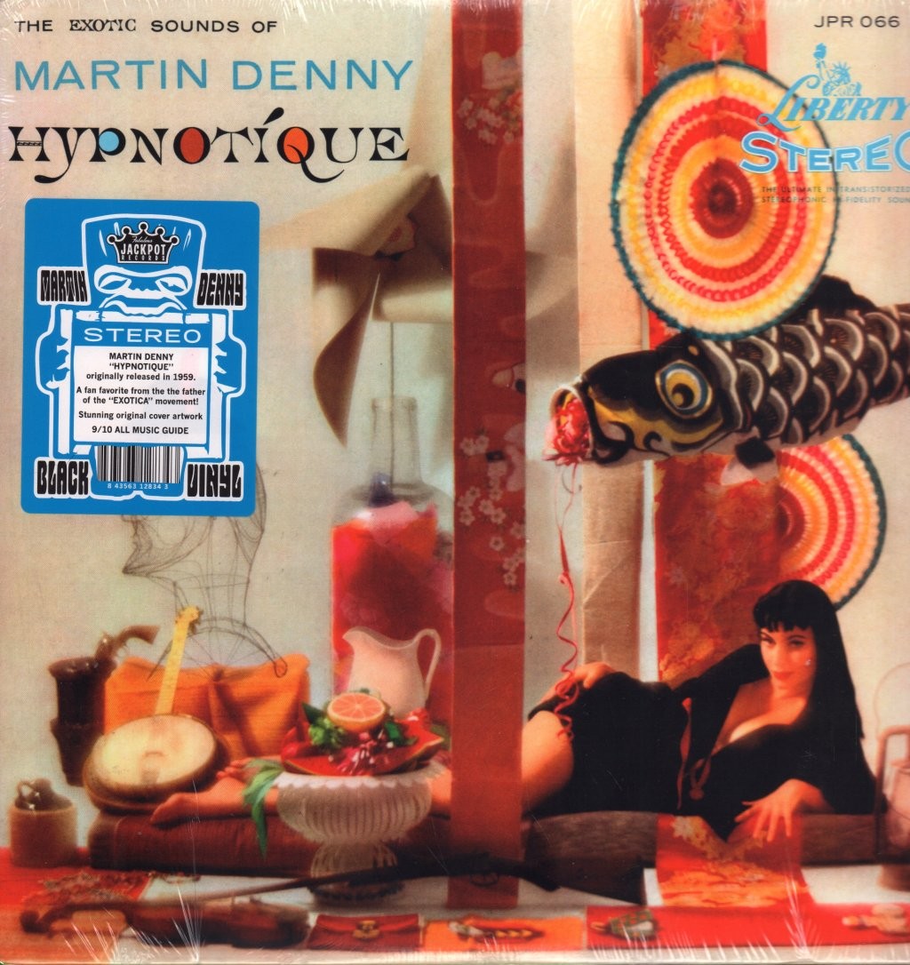 Martin Denny Hypnotique LP vinyl USA Jackpot 2020 black vinyl reissue LP still