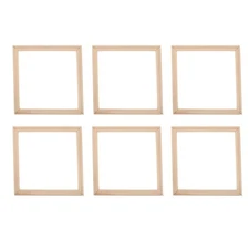 6 Pcs Canvas Painting Frame Wood for Frames Stretched Canvases Natural