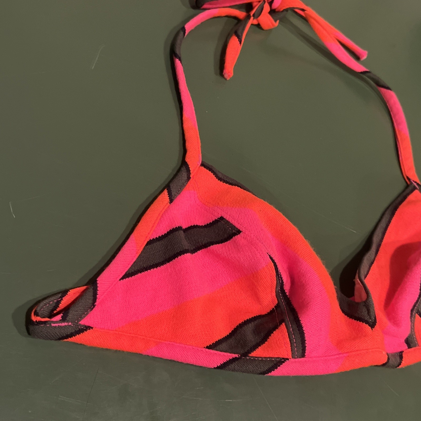 Vintage Swimsuit Bikini Top Cole of California Ne… - image 3