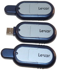 Lot of 3 Lexar Media Single-Slot USB 2.0 Multiple Card Reader RW023 Rev A