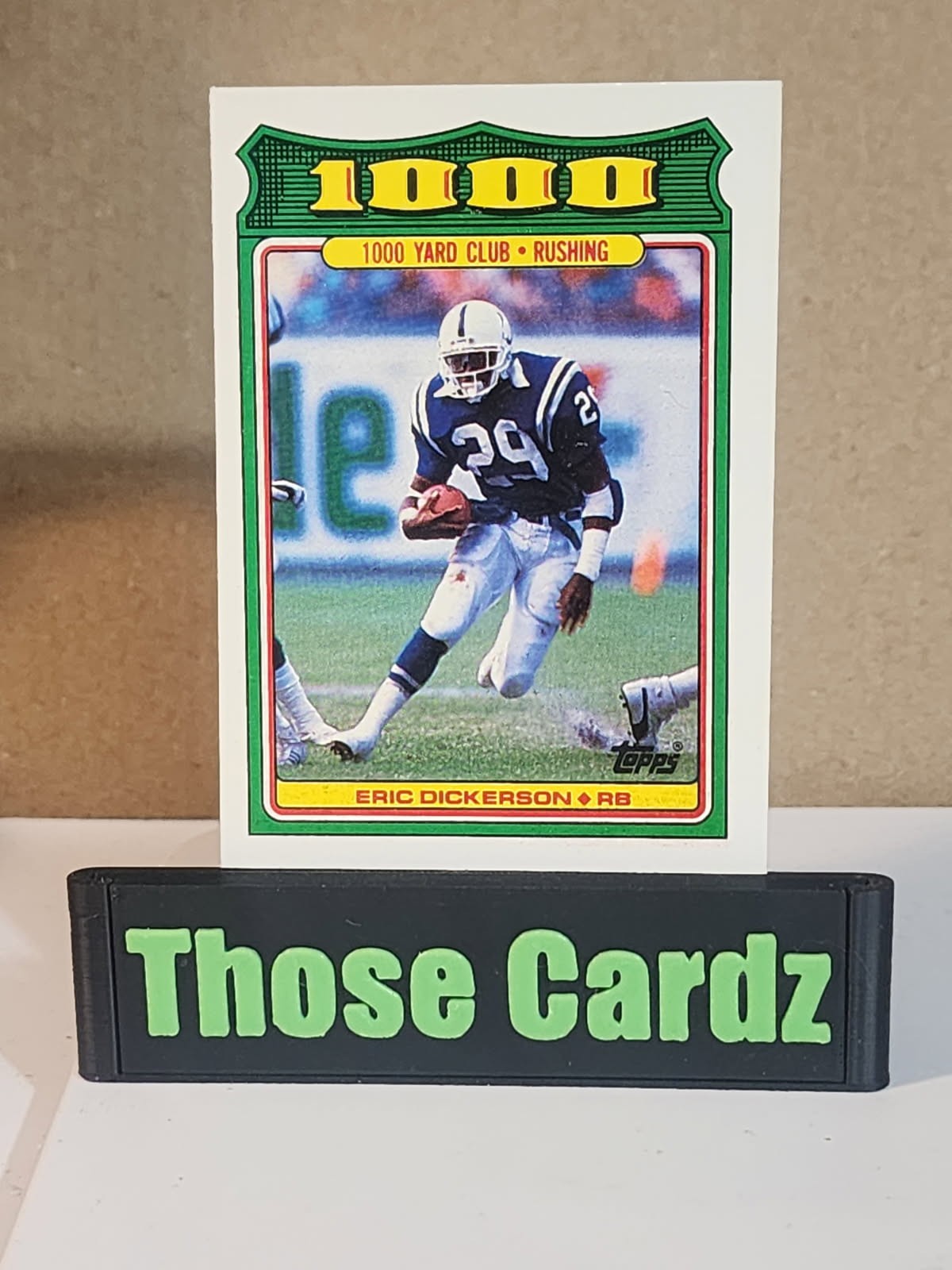 1988 Topps 1000 Yard Club #2 Eric Dickerson