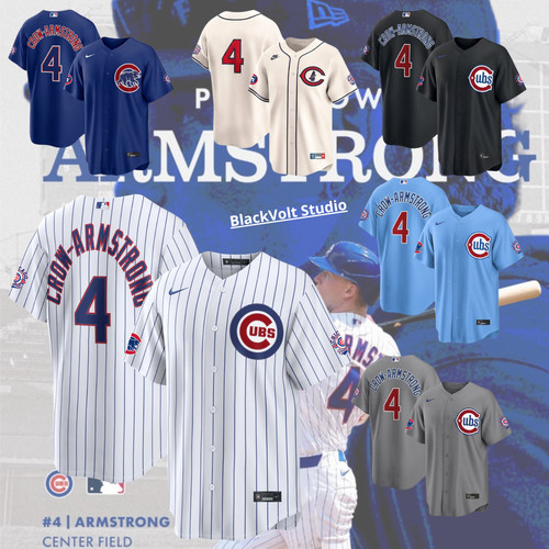 HOT MEMBER !! Pete Crow-Armstrong #4 Chicago Cubs Baseball Jersey Print Fanmade