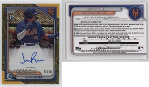 2024 Bowman Chrome Prospect Gold Shimmer Refractor /50 Jeffry Rosa #CPA-JRO Auto