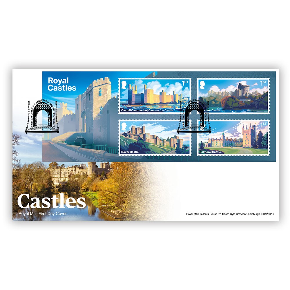 Castles Stamp Sheet Souvenir Royal Mail