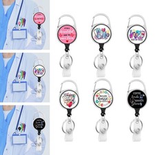 Reel Holder Portable Retractable Keychain for Employees Work