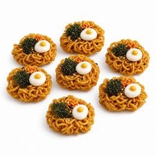 Organic Handmade 7pcs of Chicken Dog Treats Goat Milk Ramen Style Made in USA