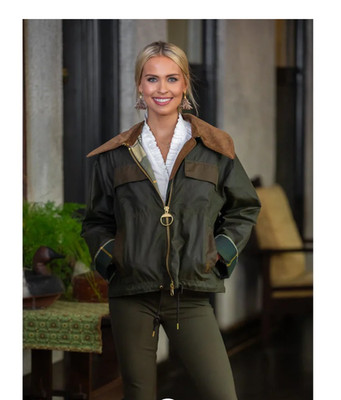 Olive/Beech/Ancient ~ BARBOUR BEAULY Waxed Jacket MSRP$585 British Elegance