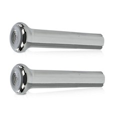Car Door Lock Knobs Compatible With Gm 1971-1988 Chrome Ribbed Auto Door Loc...
