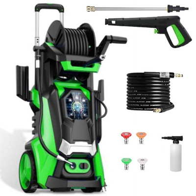 #ad 3800 PSI 2.8GPM Electric High Pressure Washer with 4 Nozzles Telescopic Handle $129.99
