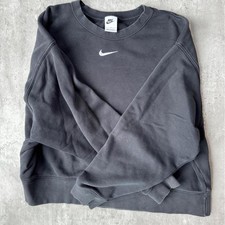 Nike Women's Black and Grey Sweatshirt