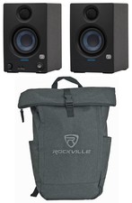Pair Presonus Eris 3.5 2nd Gen 3.5" Studio Monitors Speakers Laptop Backpack