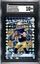 2023 Bowman U Best Sam Hartman Elements Of The Game SGC 10 Geometric Refractor