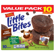 (Value Pack) Little Bites Fudge Brownies, 10 Individual Packs, (1.8 Oz Each), Re