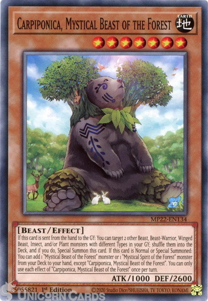 MP22-EN134 Carpiponica, Mystical Beast of the Forest Common 1st Edition Mint YuG
