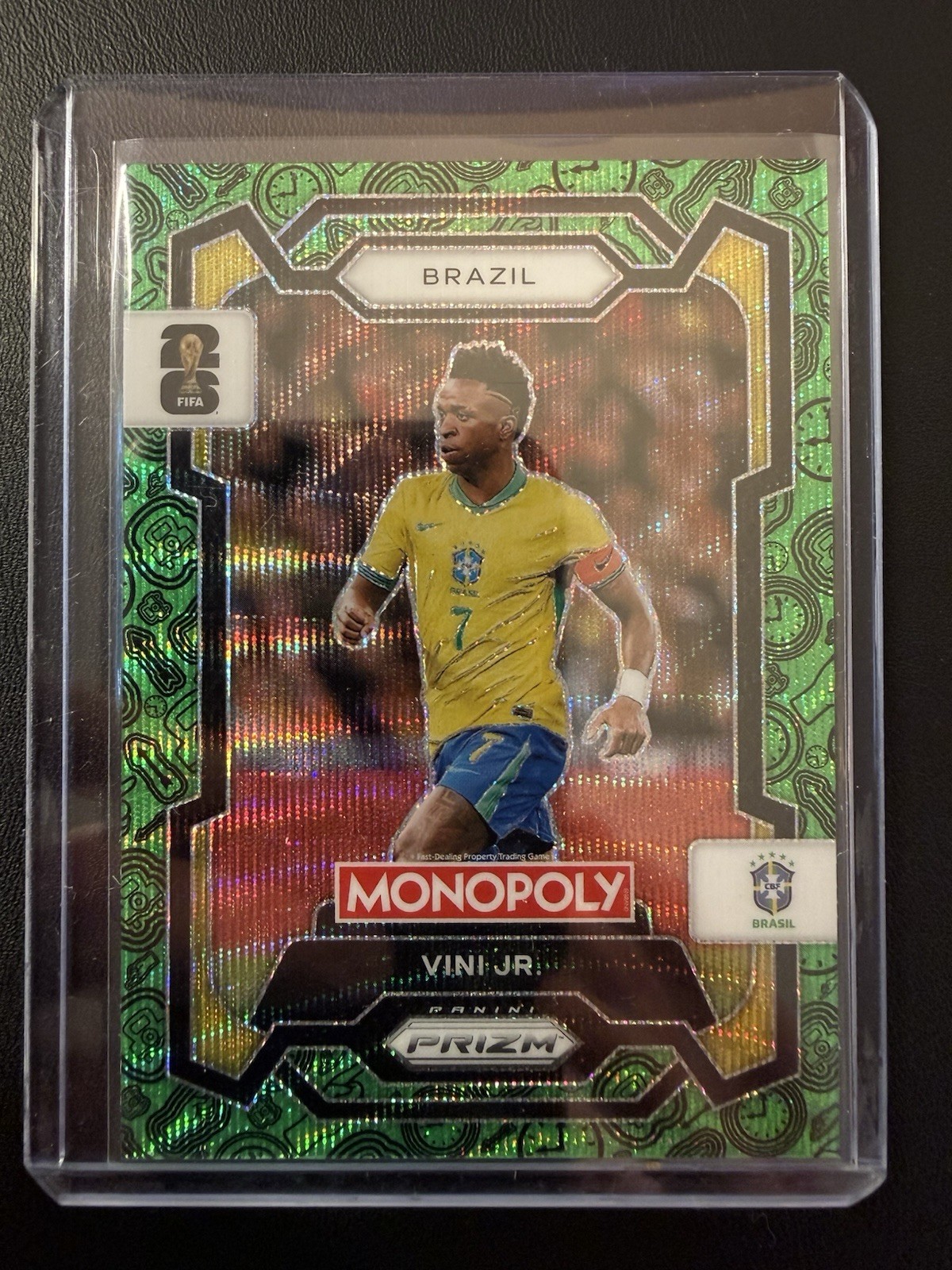 2026 Panini Prizm Monopoly FIFA World Cup Vini Jr #14 Green Prizm