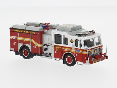 Brekina PCX870841 Seagrave Attaker US Feuerwehr rot/weiß Manhatten HO 1:87 NEU