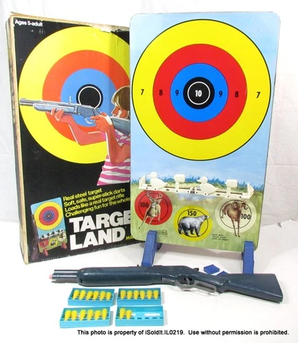 VINTAGE MARX PLAY SET #2704 TARGET LAND Shooting Range Gallery in Box