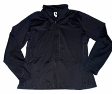 FootJoy Women s XL Black Full Zip Golf Jacket Solid Logo Regular