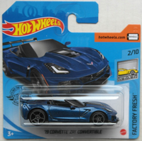 Hot Wheels 2019 Chevy Chevrolet Corvette ZR1 Cabrio Blaumetallic Neu/Ovp Hw ´19
